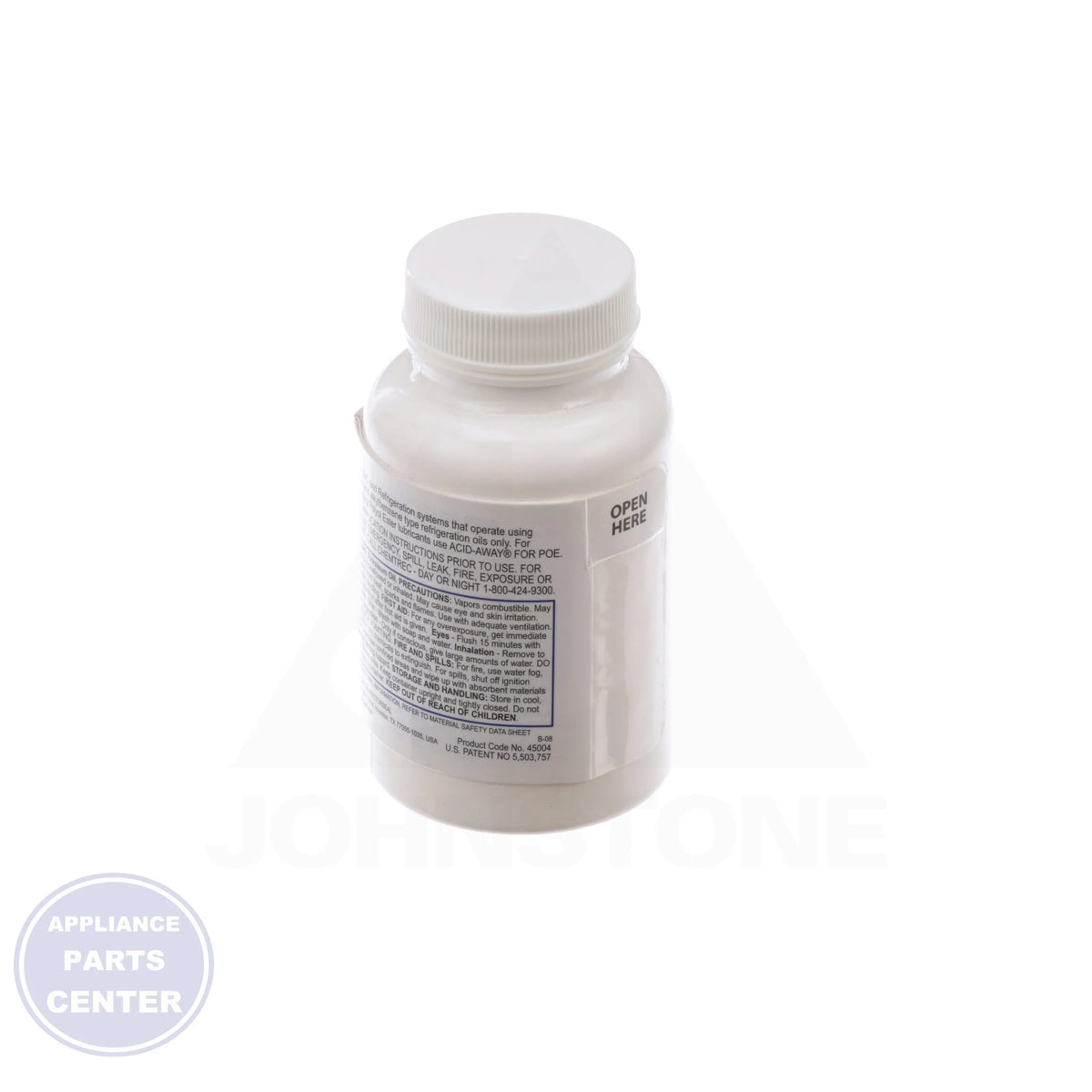 Acid-Away® Acid Neutralizer 45004 - Side view with 4 Oz. size