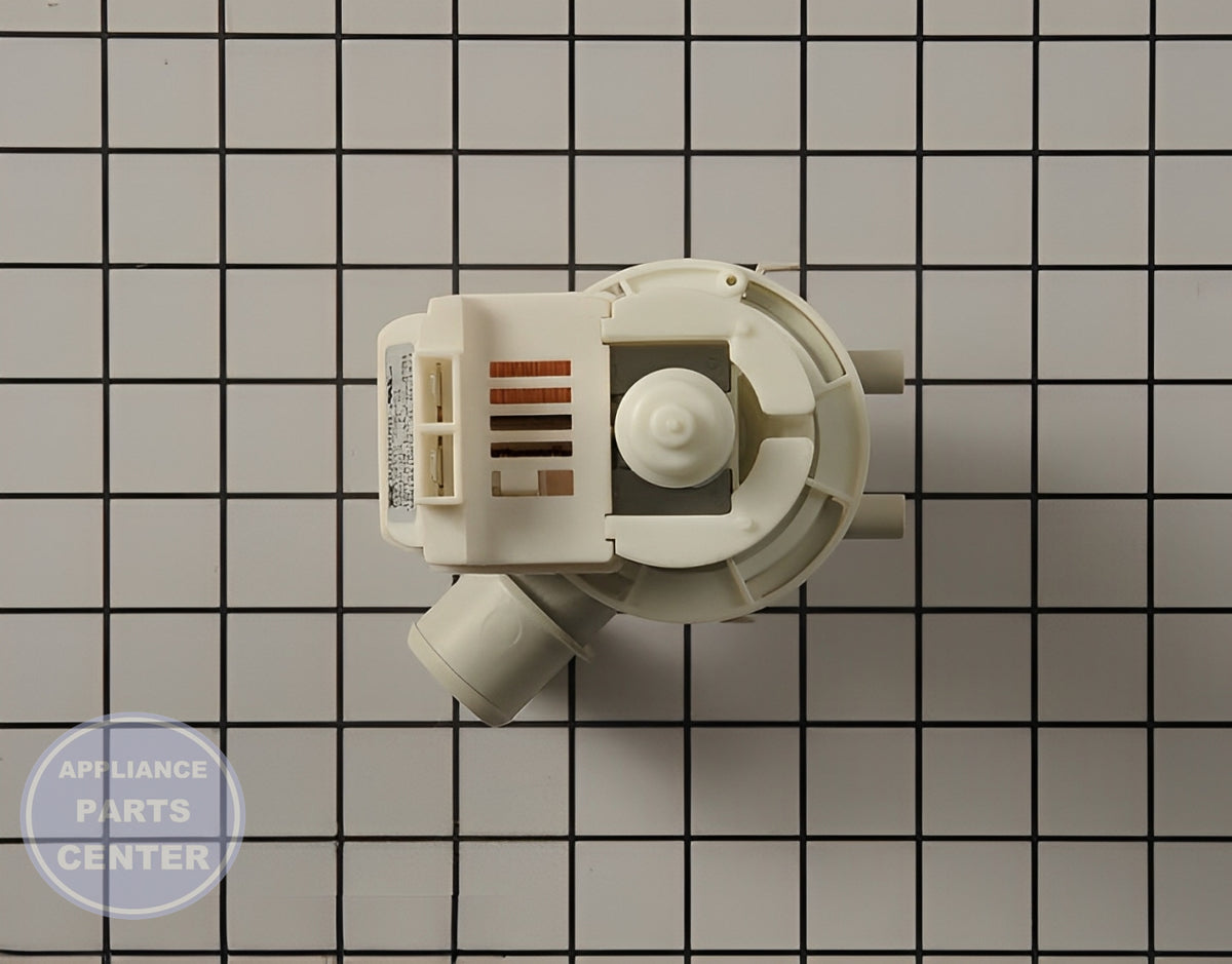 LG WASHER DRAIN PUMP ASSEMBLY 4681EA1007A - Detailed view of the technical components for lasting durability