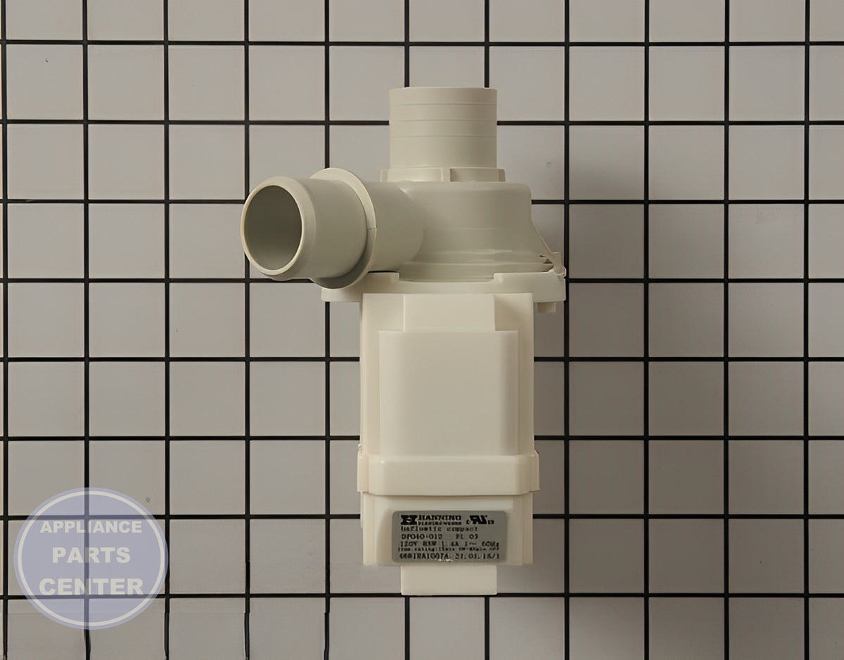 LG WASHER DRAIN PUMP ASSEMBLY 4681EA1007A - Main view showing drainage efficiency for LGE Washing Machine models