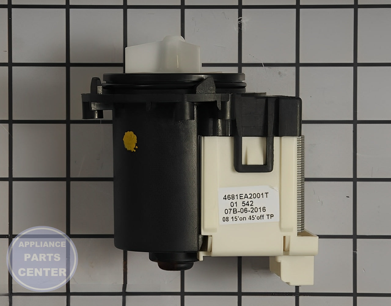 LG Washer Drain Pump and Motor 4681EA2001T - Main view showing high drainage capacity for various LG models