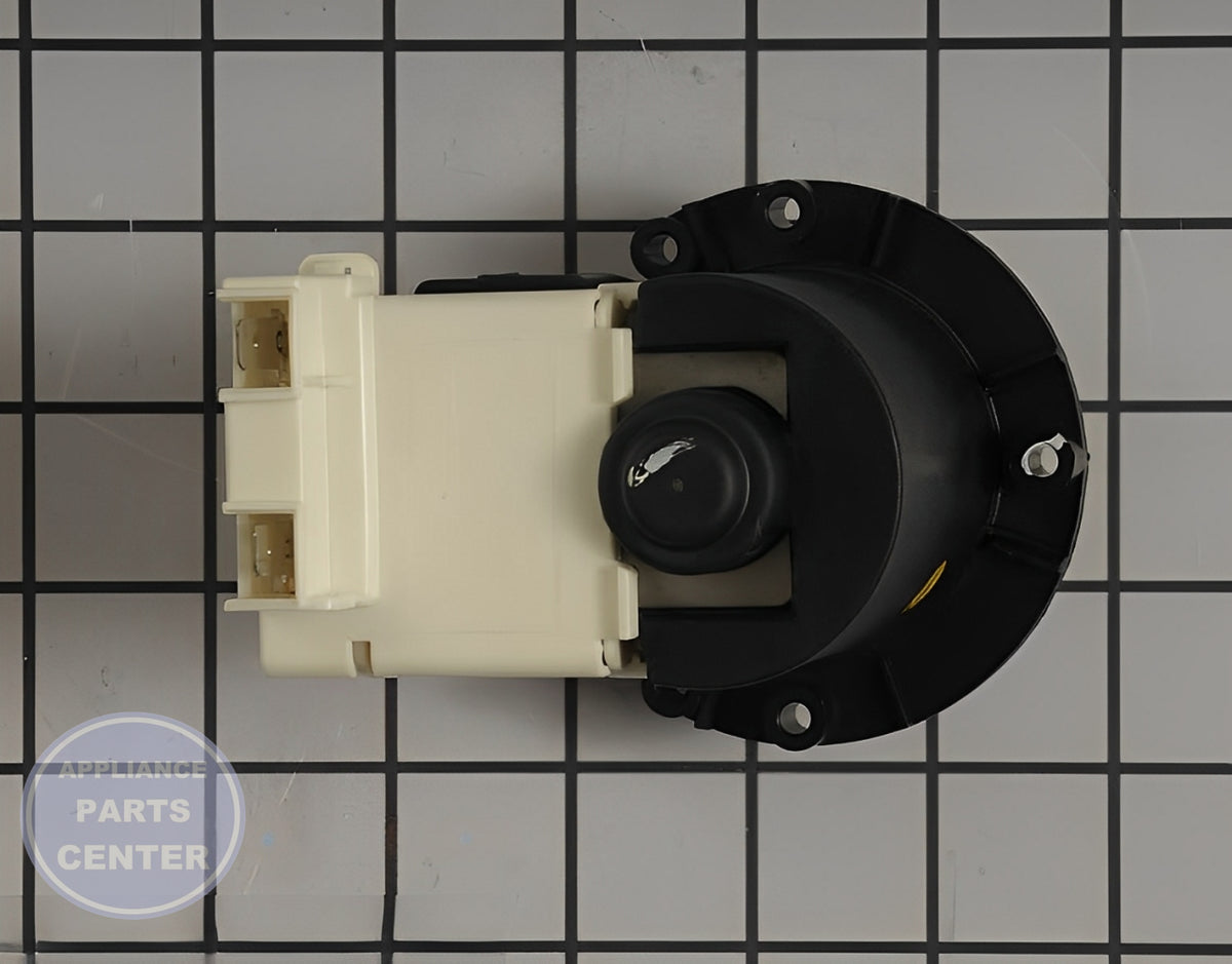 LG Washer Drain Pump and Motor 4681EA2001T - Installation in LGE Washing Machine showing key mounting points