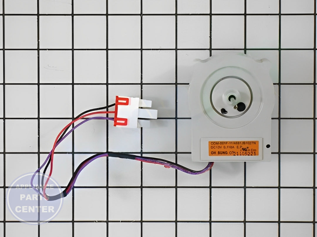 LG Refrigerator Evaporator Fan Motor 4681JB1027N - Main view showing high airflow for LG models