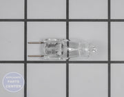 SAMSUNG HALOGEN LIGHT BULB 20W 120V 2-PIN G8 8MM BASE - Main view showing bright illumination for SMG models
