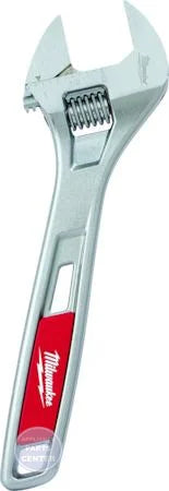 Milwaukee 8" Adjustable Wrench 48-22-7408 - Main view showing parallel jaw design for professional use