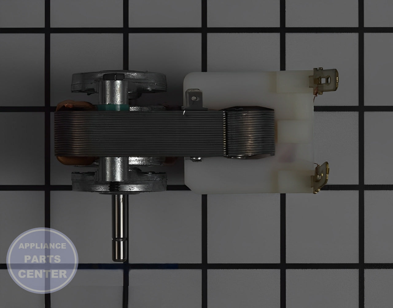 WHIRLPOOL REFRIGERATOR EVAPORATOR FAN MOTOR KIT 482469 - Side view with durable specifications