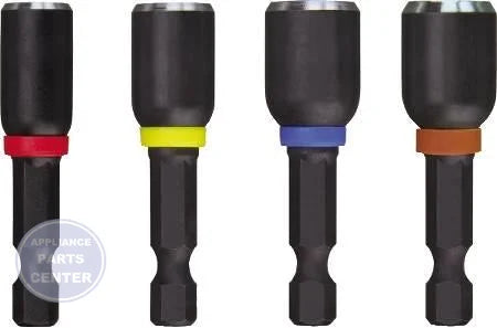 Milwaukee Shockwave Hex Nut Driver Bit 49-66-4562 - Main view showing magnetic design for various models