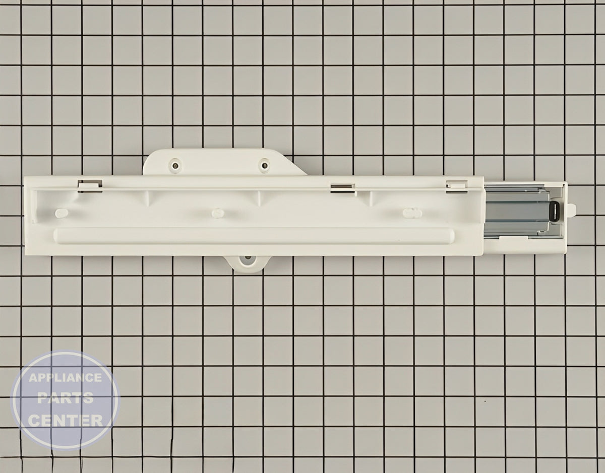 LG REFRIGERATOR LEFT HAND FREEZER DRAWER GUIDE SLIDE RAIL 4975JJ2028D - Main view showing smooth drawer operation for specific models