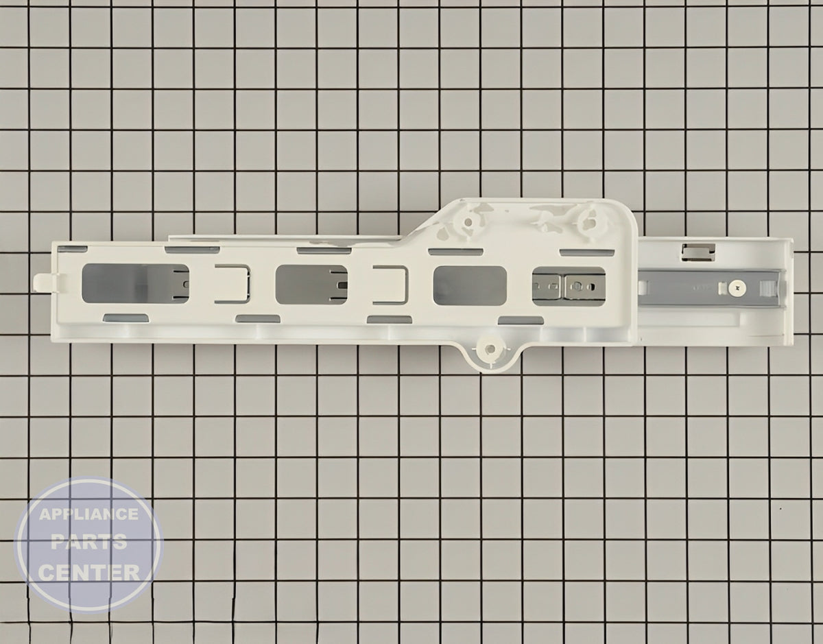 LG REFRIGERATOR LEFT HAND FREEZER DRAWER GUIDE SLIDE RAIL 4975JJ2028D - Detailed view of alignment specifications