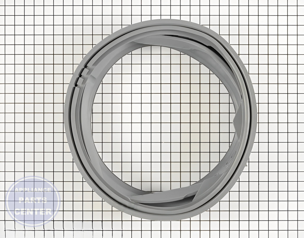 LG WASHER DOOR BOOT GASKET SEAL WITH DRAIN HOLE 4986ER0004G - Detailed view of high-quality technical details