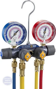 Titan 4-Valve Manifold Set 49975 - Main view showing aluminum body for various HVAC systems