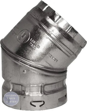 [Brand] 4" B-Vent Round Adjustable 45 Degree Elbow - Main view showing adjustability for [specific models]