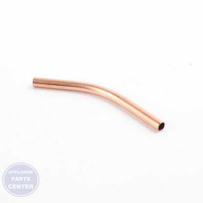 PIPE,COMPRESSOR SEALING 4J00977P - Side view with precise measurements