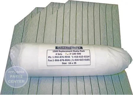 Aircleen 1500 Replacement Media Pack (4 pack) - Main view showing filter pads for Aircleen 1500