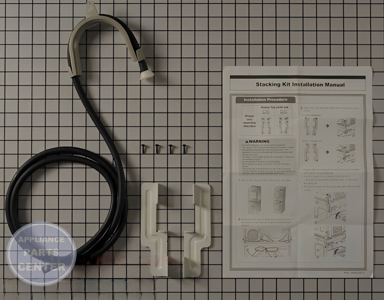 LG DRYER 24 INCH STACKING KIT - Main view showing secure stacking for specific LG models