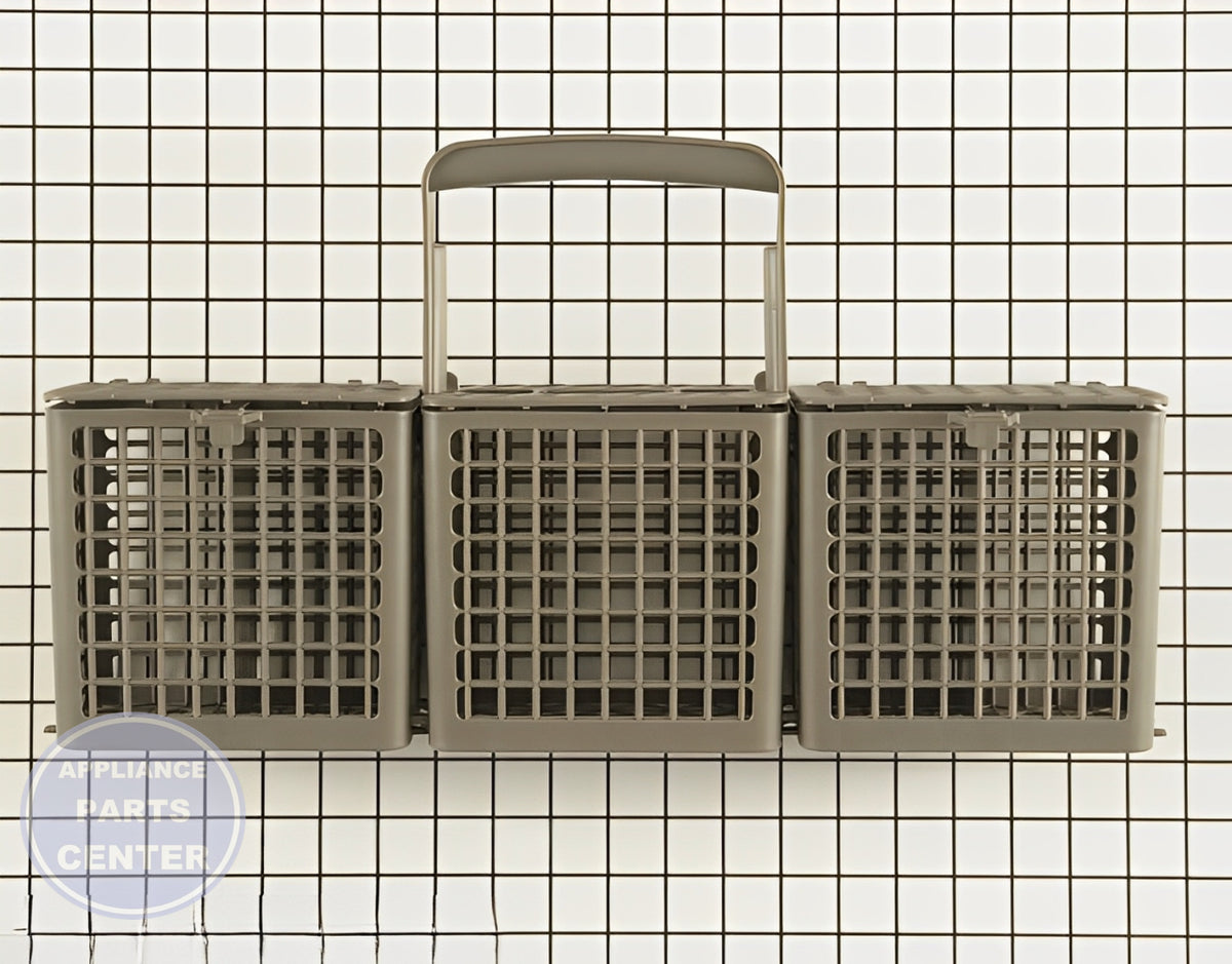 LG DISHWASHER SILVERWARE UTENSILS BASKET ASSEMBLY 5005DD1001B - Main view showing efficient utensil organization for LGE Dishwasher