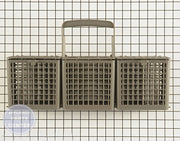 LG DISHWASHER SILVERWARE UTENSILS BASKET ASSEMBLY 5005DD1001B - Main view showing efficient utensil organization for LGE Dishwasher