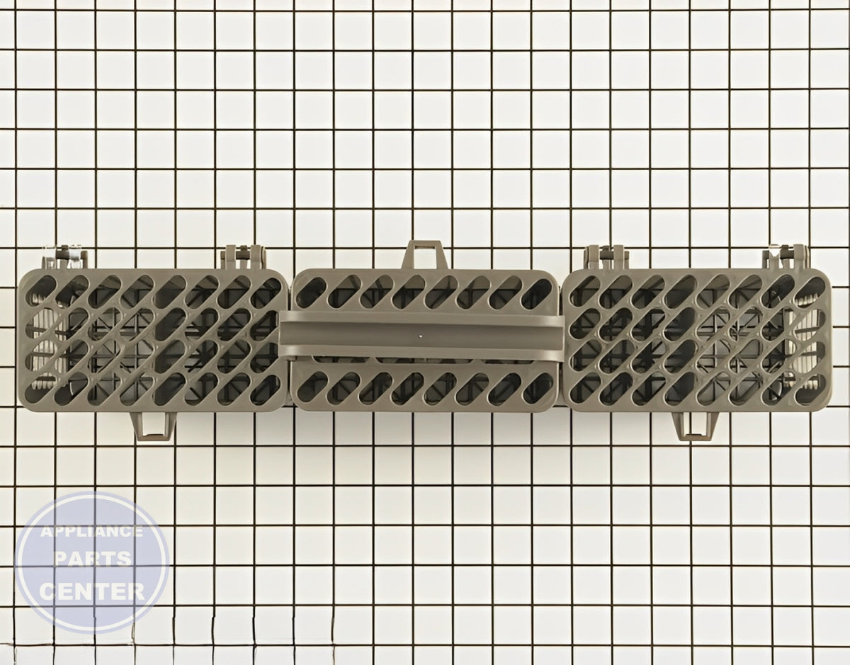 LG DISHWASHER SILVERWARE UTENSILS BASKET ASSEMBLY 5005DD1001B - Detailed view of premium silverware rack