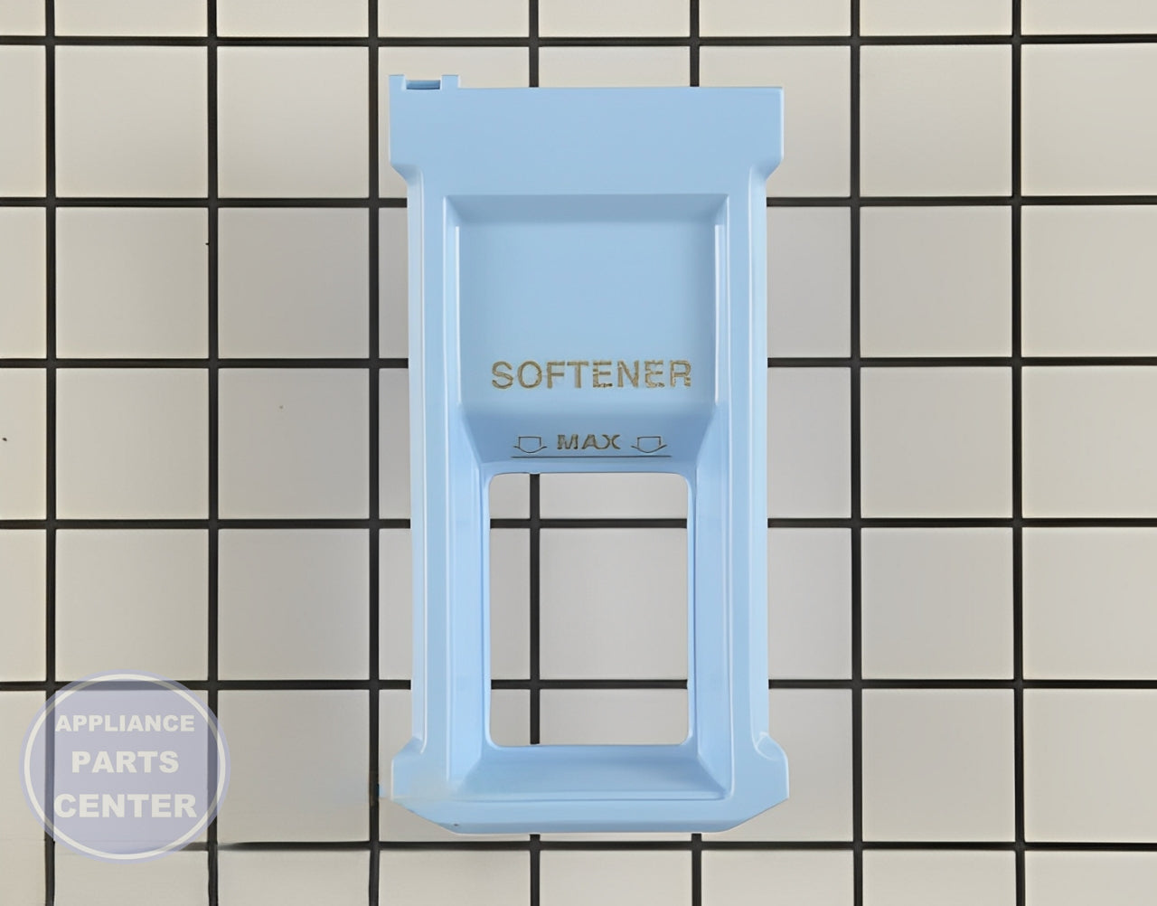Kenmore Dispenser Cap 5006ER3021A - Main view showing secure fit for Kenmore Elite models