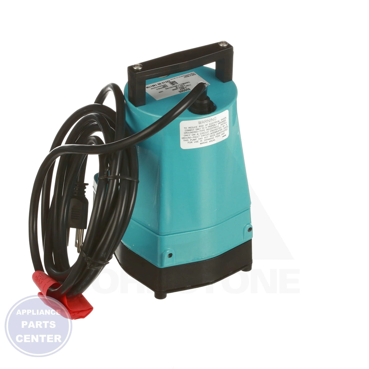 Water Wizard Pump 505723 - Side view with 7-3/4 H x 4-5/16 W measurements