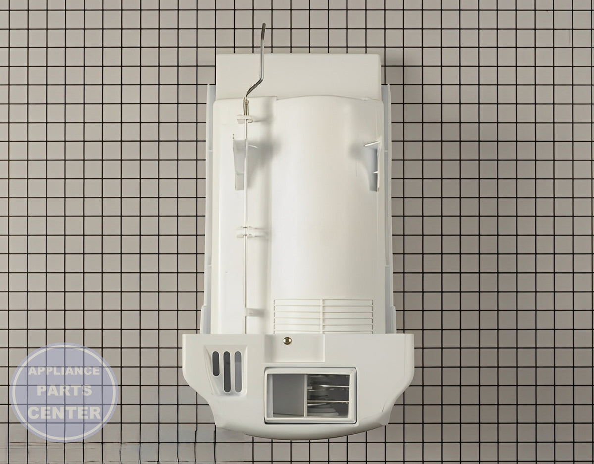 Ice Bucket Assembly 5075JJ1003K - Side view with precise measurements