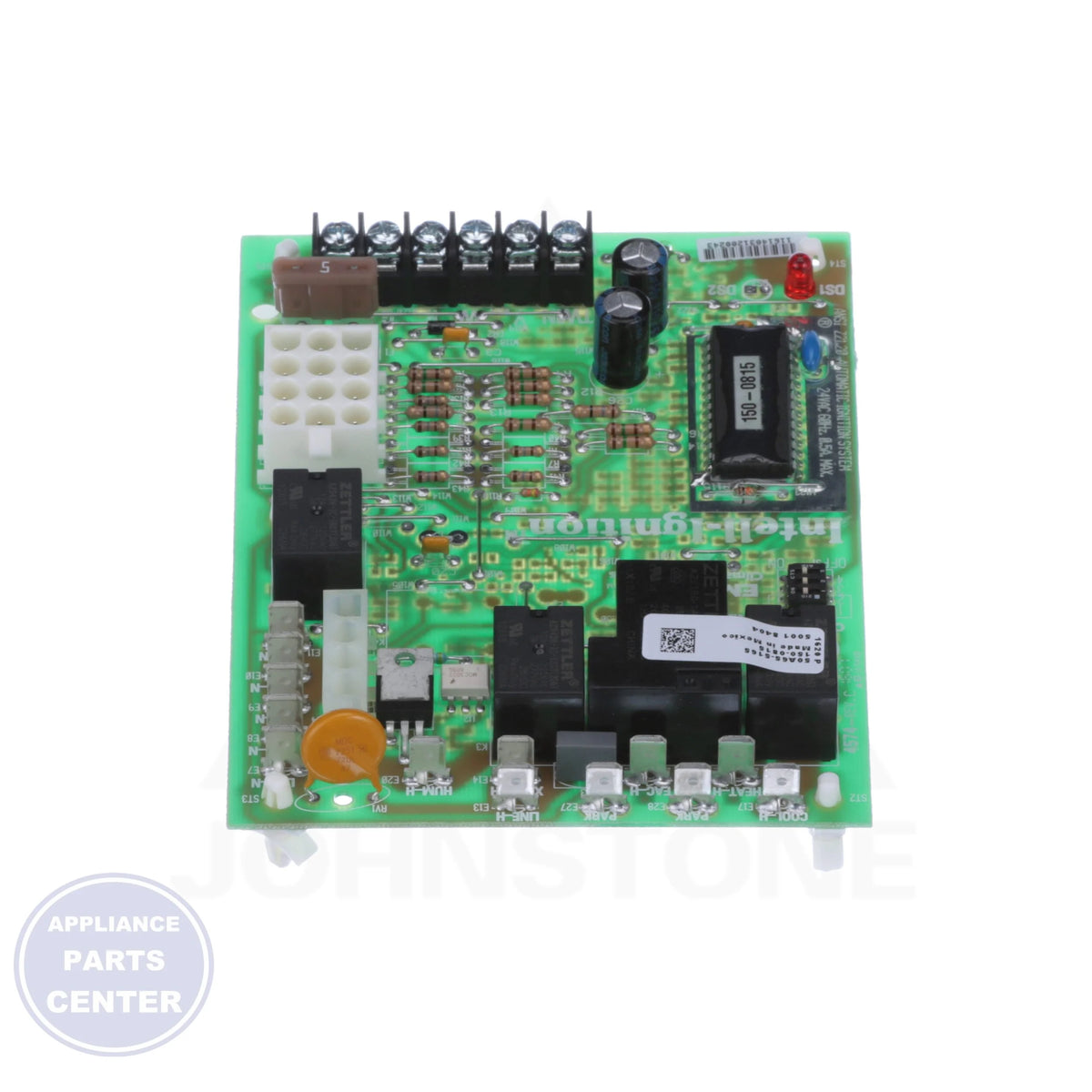 Trane Single Stage 80V Ignitor HSI Integrated Furnace Control Kit 50A65-5165 - Side view with precise electronic output specifications