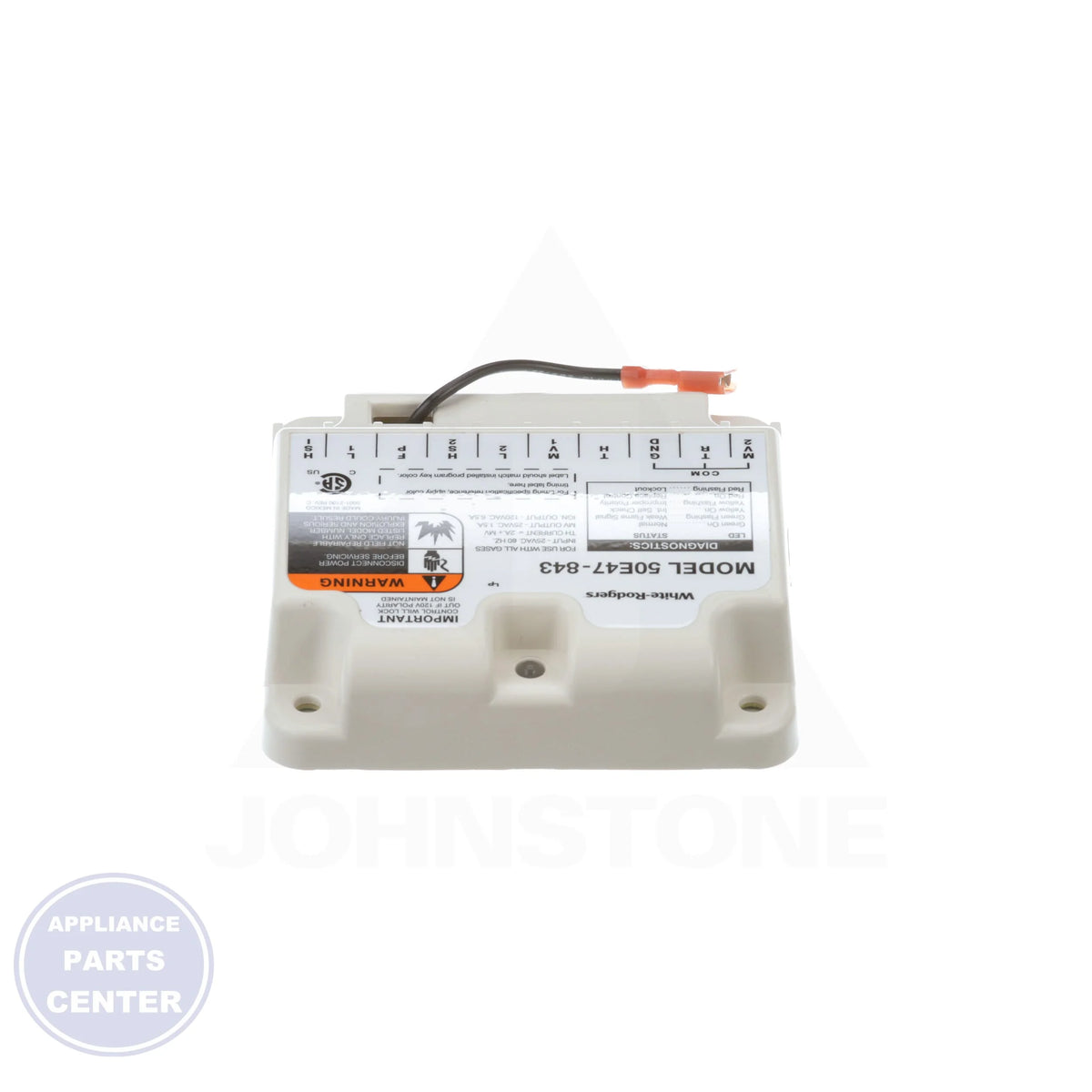 Universal Non-Integrated HSI Ignition Module 50E47-843 - Side view with 4.13" x 4.13" x 1.5" dimensions