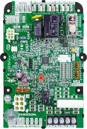 Universal Furnace Electronic Fan Timer 50F06-843 - Main view showing Tri-Color LED display for various furnace models