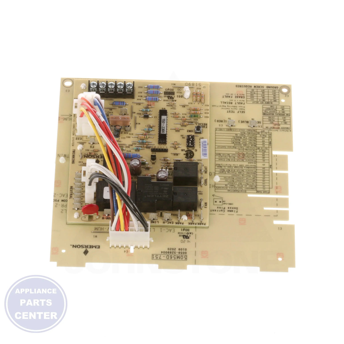 Integrated Single Stage Hot Surface Ignition Control Kit 50M56D-751 - Side view with precise technical specs