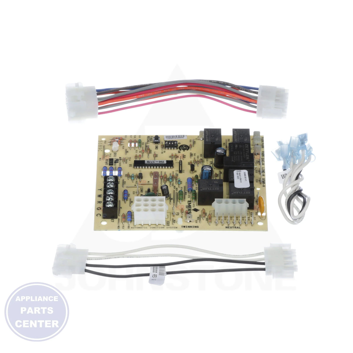 Integrated Furnace Control 50M56U-801 - Detailed view of dipswitches for blower delay configuration