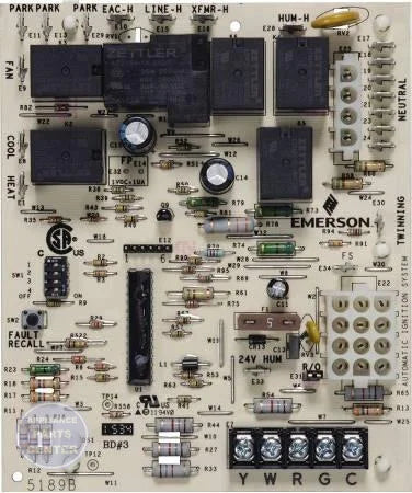 Lennox Integrated Furnace Control 50M56U-801 - Main view showing diagnostic LED for Lennox L51-345