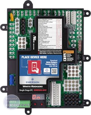 White-Rodgers Universal Integrated Furnace Control 50M56X-843 - Main view showing White-Rodgers Connect App for PSC & ECMx Blower Motors