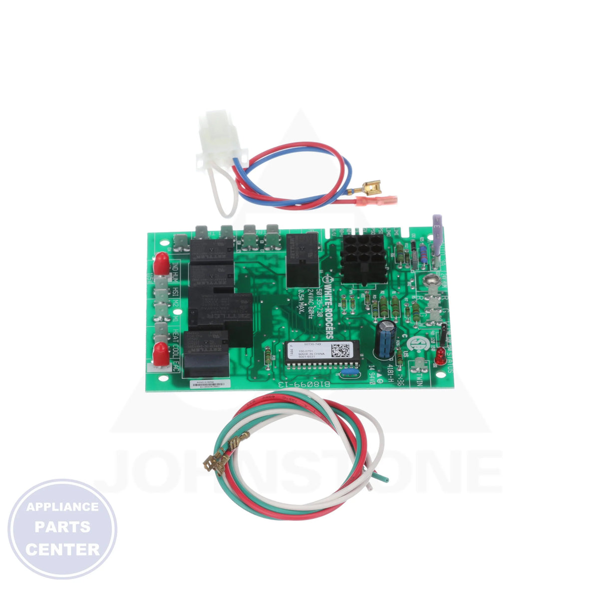 Control Board 50T35-743 - Detailed view of timer specifications