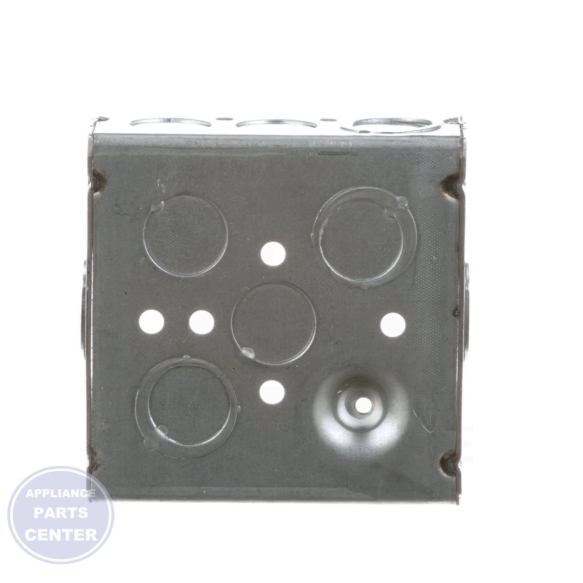 Electrical Outlet Box 52151-S - Side view with 4" square 1-1/2" dimensions