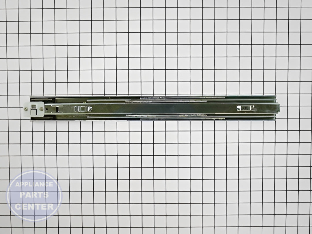 LG REFRIGERATOR LEFT SIDE DRAWER SLIDE RAIL 5218JA1010F - Detailed view of sturdy technical details