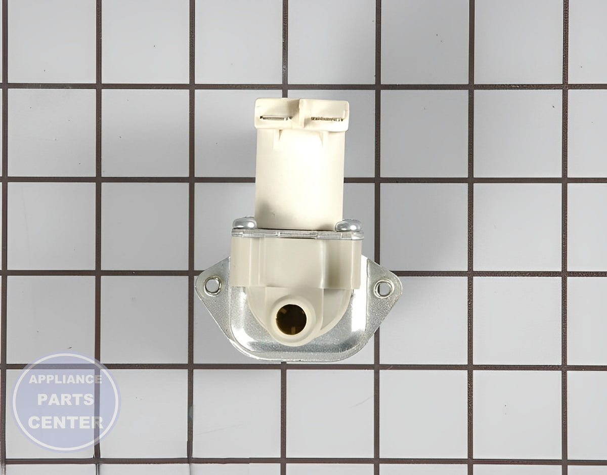 LG WASHER HOT WATER INLET VALVE 5220FR2006H - Side view displaying specific measurements