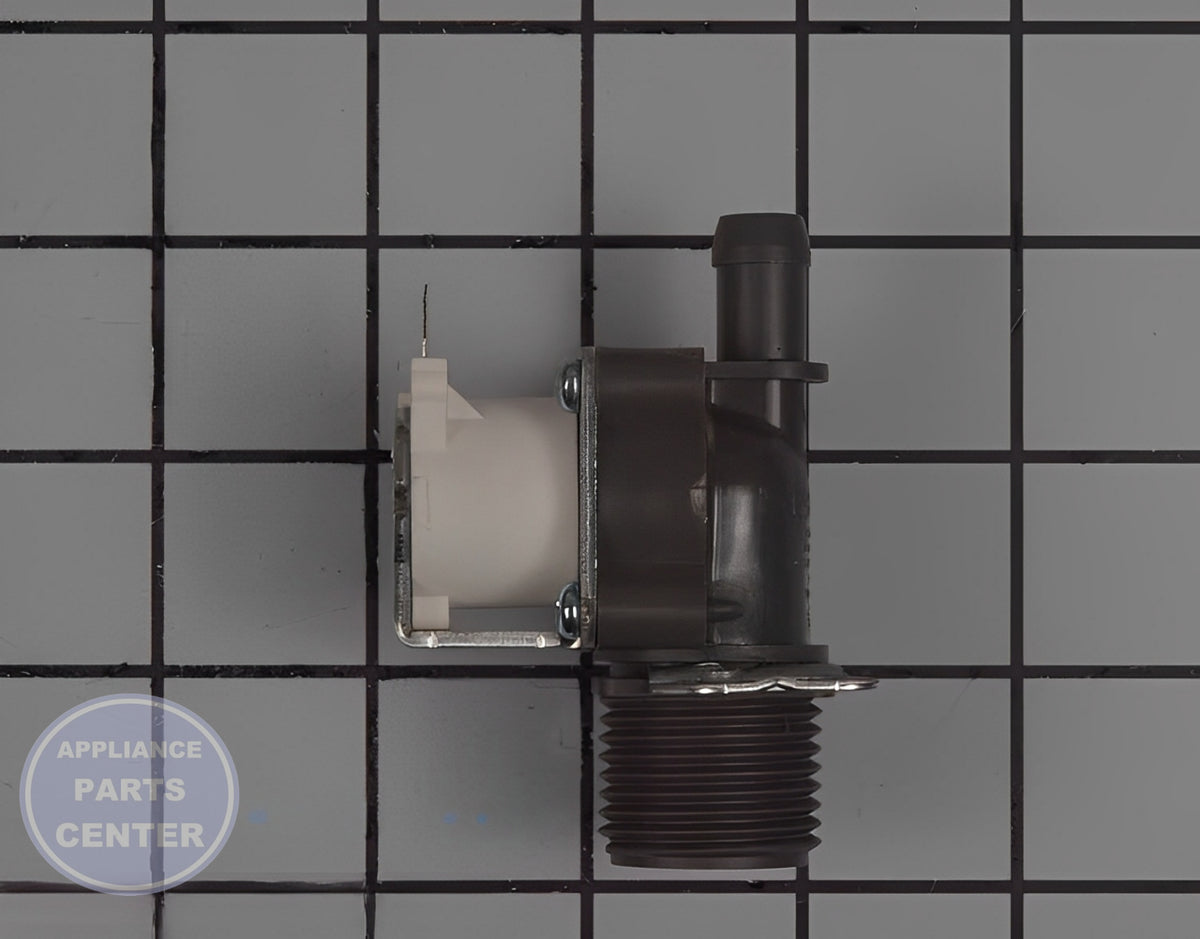 LG WASHER INLET VALVE ASSEMBLY 5220FR2006W - Side view with precise measurements