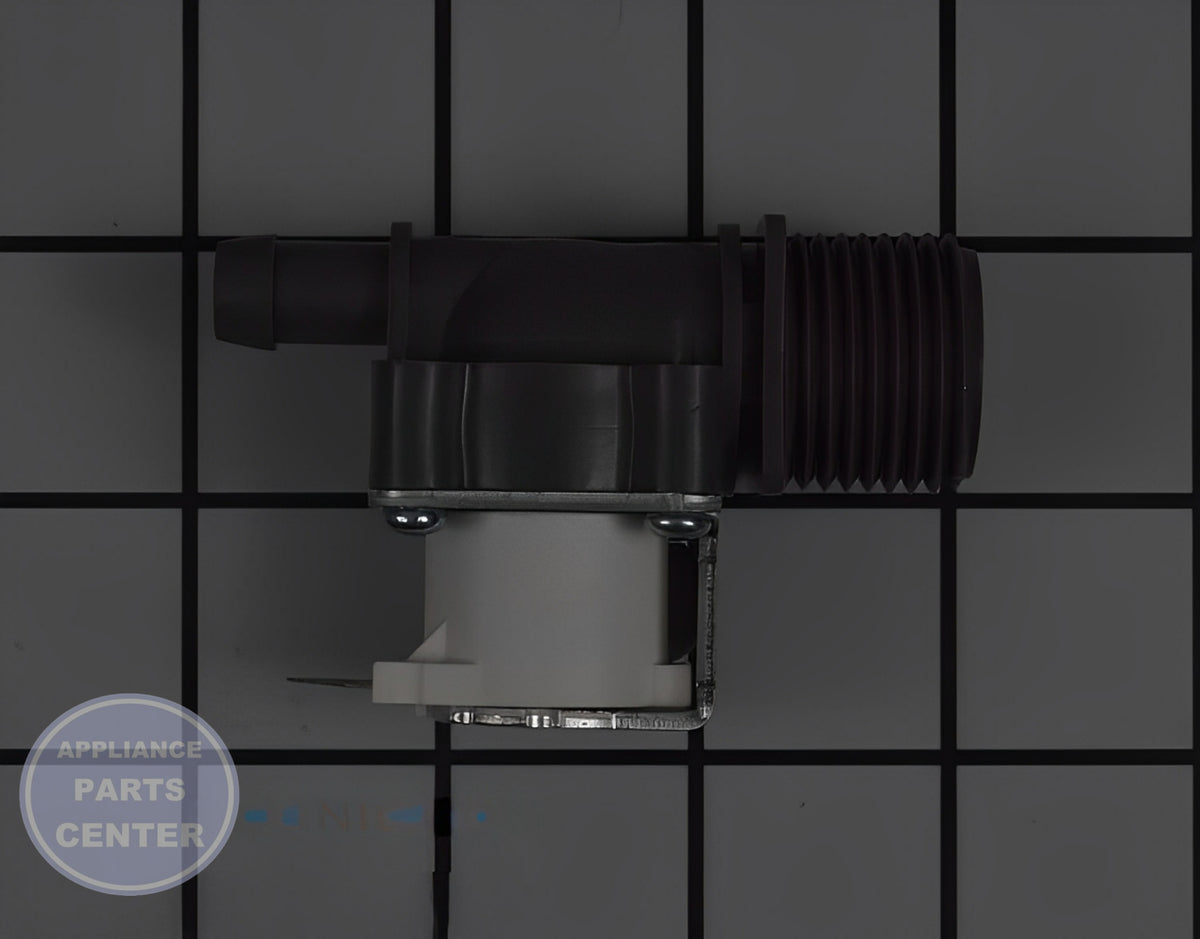 LG INLET VALVE ASSEMBLY 5220FR2006Z - Side view with precise measurements