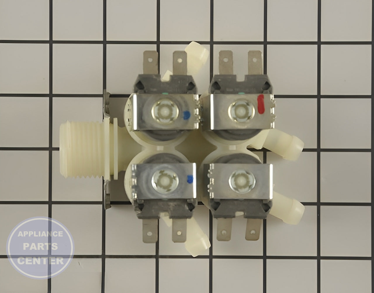 LG WASHER WATER INLET VALVE 5220FR2008F - Detailed view of valve & float assembly