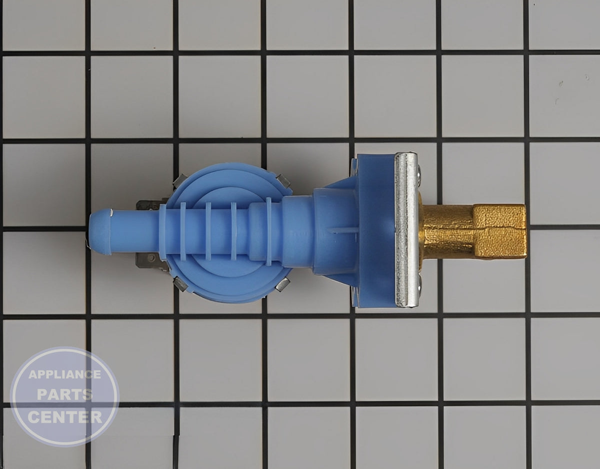 LG DISHWASHER WATER INLET FILL VALVE 5221DD1001F - Detailed view of the valve assembly and float