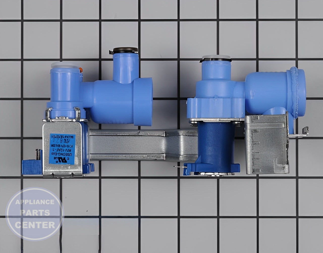 LG REFRIGERATOR WATER INLET FILL VALVE ASSEMBLY 5221JA2006D - Side view with precise water control specs