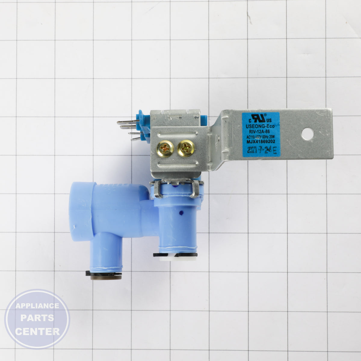 LG VALVE ASSEMBLY,WATER 5221JB2010G - Installation in LG model showing key mounting points