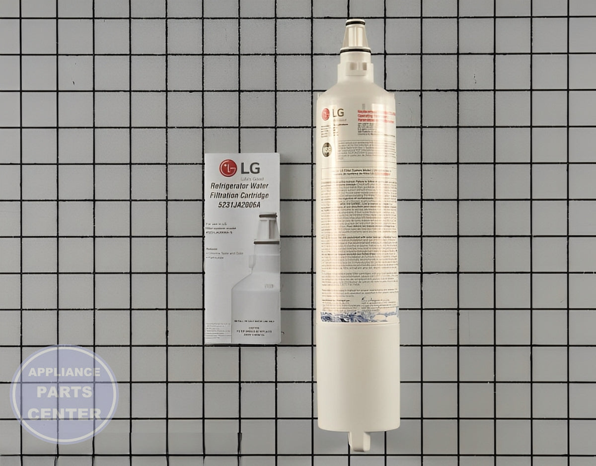 LG REFRIGERATOR WATER FILTER CARTRIDGE 5231JA2006F - Main view showing easy installation for LG models