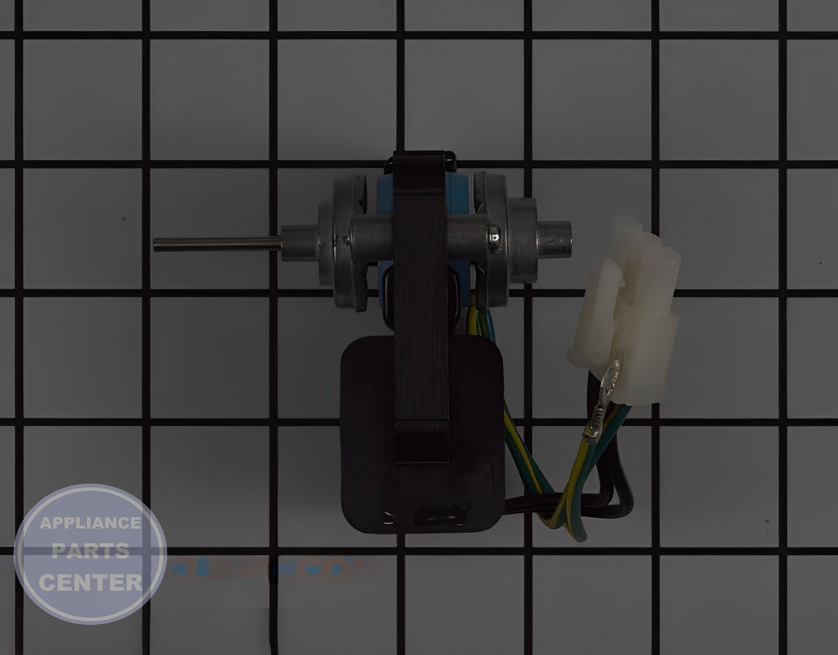 FRIGIDAIRE EVAPORATOR FAN MOTOR 5300158289 - Side view with precise measurements