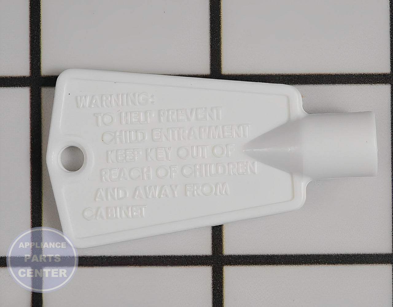 Frigidaire Door Key 5303310289 - Main view showing secure closure for Frigidaire, Kenmore, Gibson models