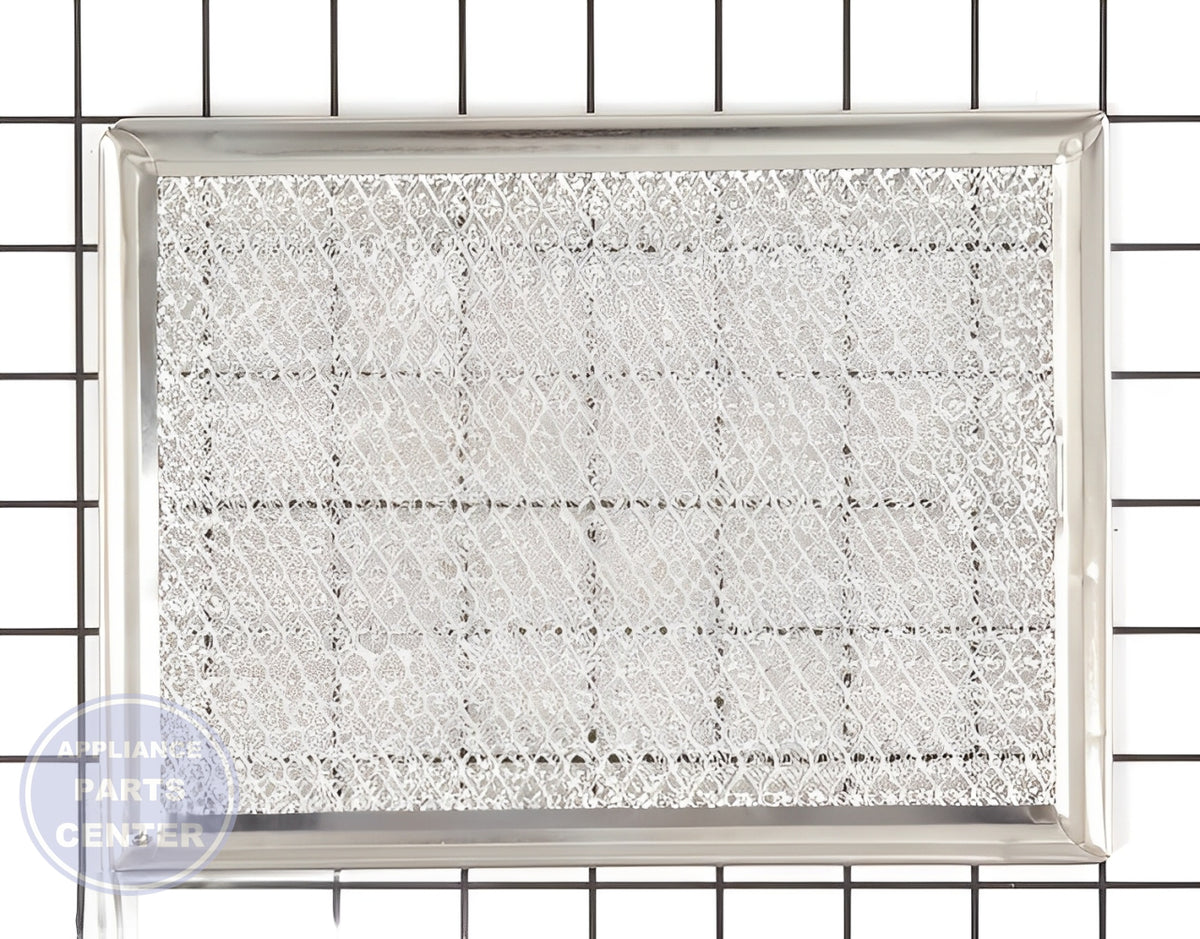 FRIGIDAIRE MICROWAVE GREASE FILTER ALUMINUM 5303319568 - Main view showing effective grease trapping for WCI models