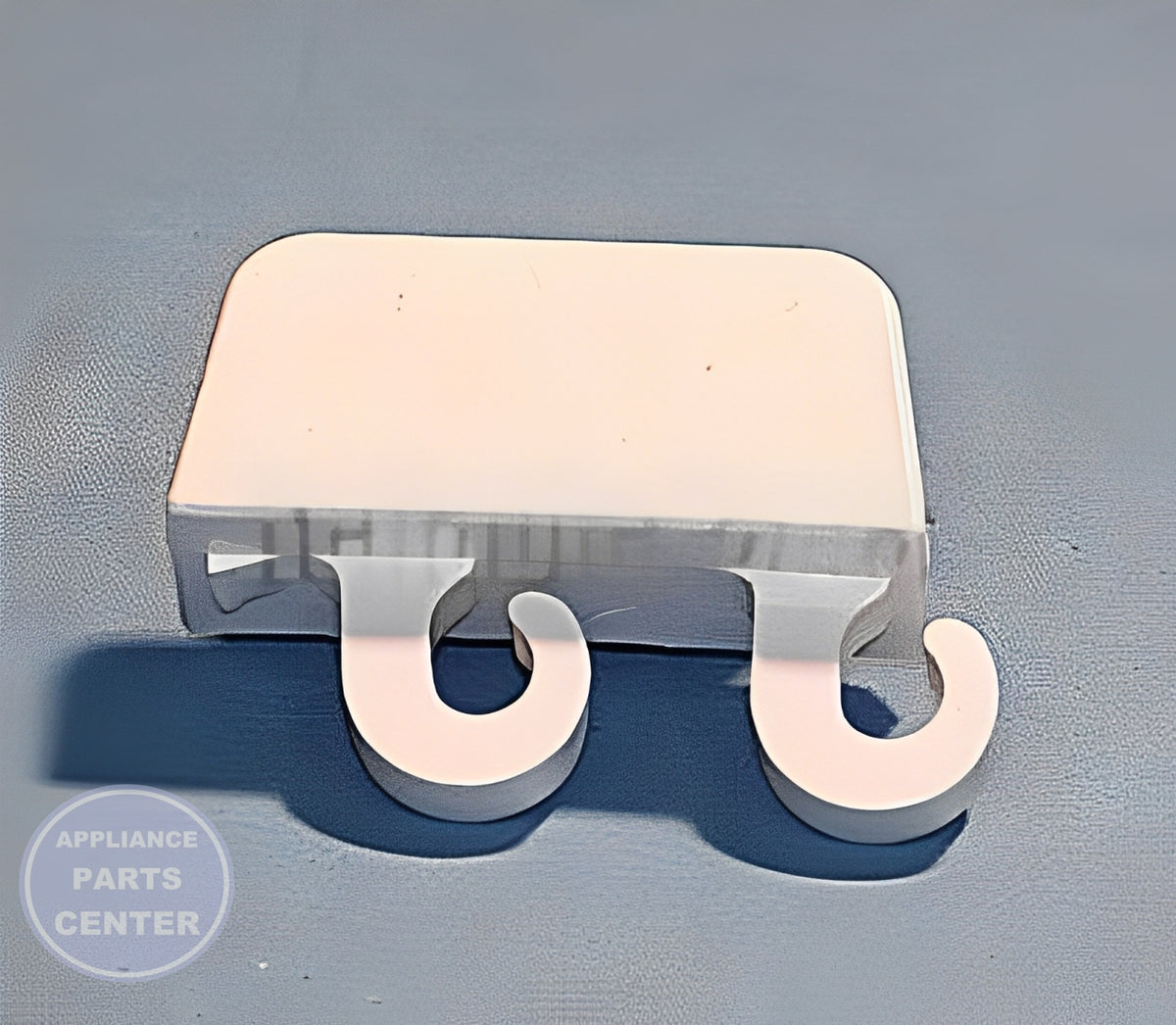 FRIGIDAIRE REFRIGERATOR LEFT HAND DOOR BAR END CAP 5303323481 - Side view with precise measurements