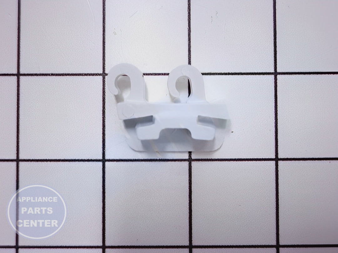 FRIGIDAIRE REFRIGERATOR LEFT HAND DOOR BAR END CAP 5303323481 - Installation in FRIGIDAIRE model showcasing key mounting points