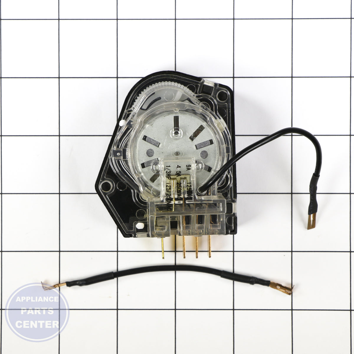 TIMER-DEFROST 5303917633 - Side view with accurate measurements