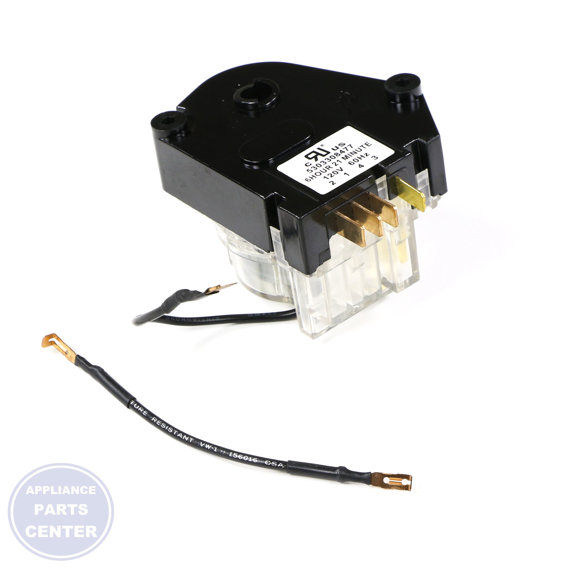 WCI TIMER-DEFROST 5303917633 - Main view showing precise defrost timing for various models