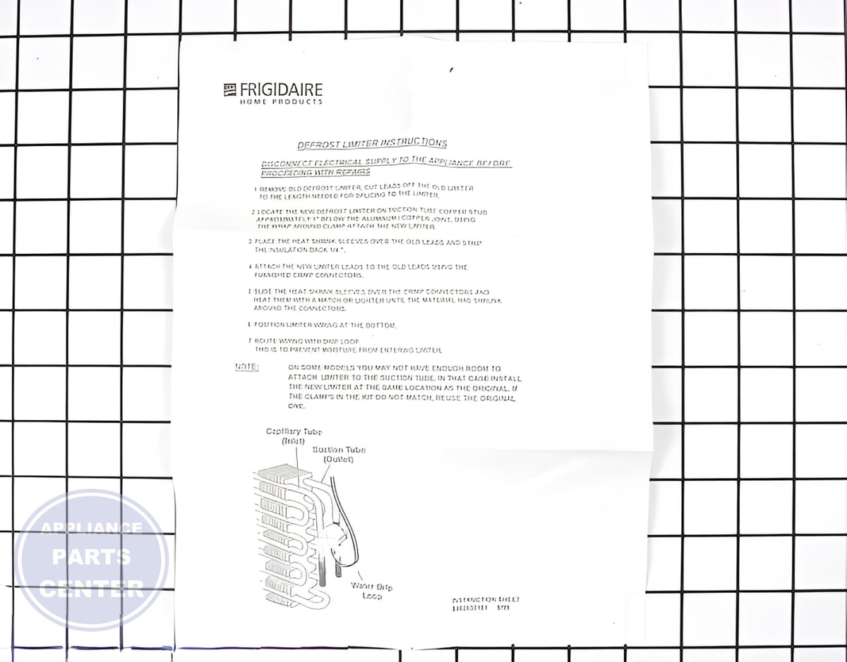 FRIGIDAIRE REFRIGERATOR DEFROST LIMIT THERMOSTAT KIT 5303917954- Main view showing precise temperature control for various models